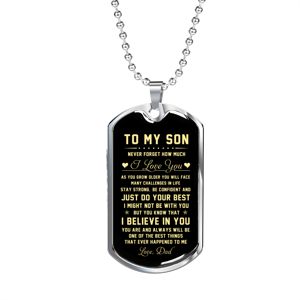 To My Son | Never Forget How Much I Love You | Jewelry | TageUnlimited