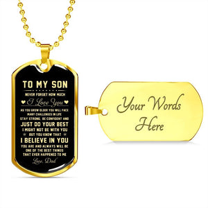 To My Son | Never Forget How Much I Love You | Jewelry | TageUnlimited