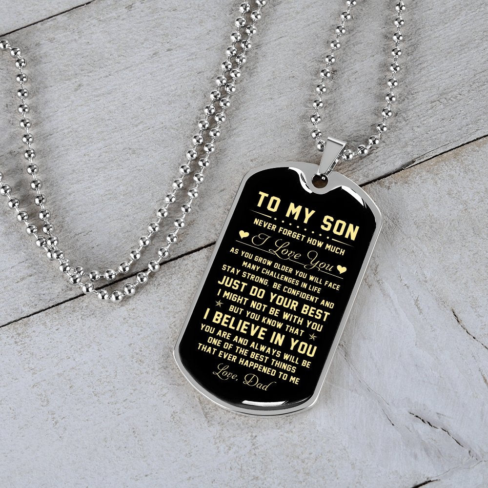 To My Son | Never Forget How Much I Love You | Jewelry | TageUnlimited