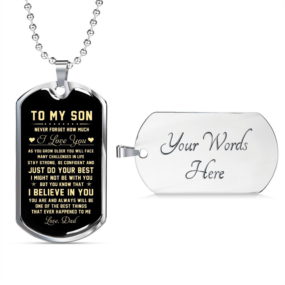 To My Son | Never Forget How Much I Love You | Jewelry | TageUnlimited
