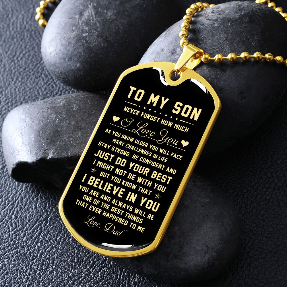 To My Son | Never Forget How Much I Love You | Jewelry | TageUnlimited