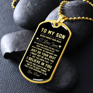 To My Son | Never Forget How Much I Love You | Jewelry | TageUnlimited