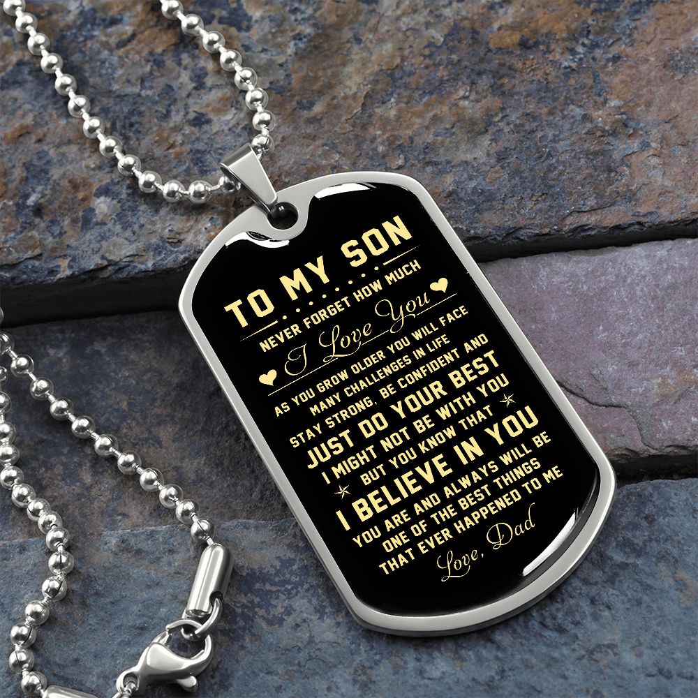 To My Son | Never Forget How Much I Love You | Jewelry | TageUnlimited