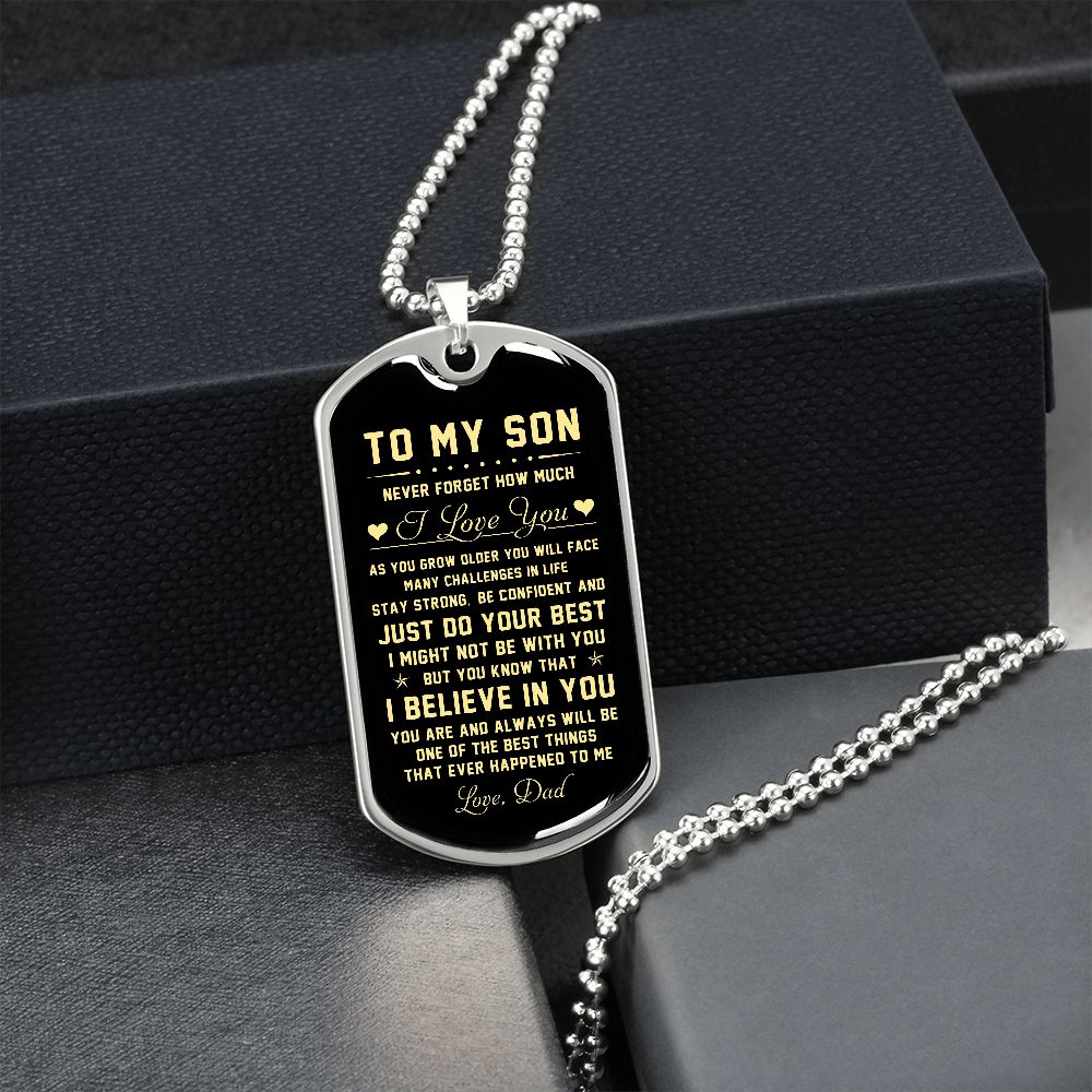 To My Son | Never Forget How Much I Love You | Jewelry | TageUnlimited