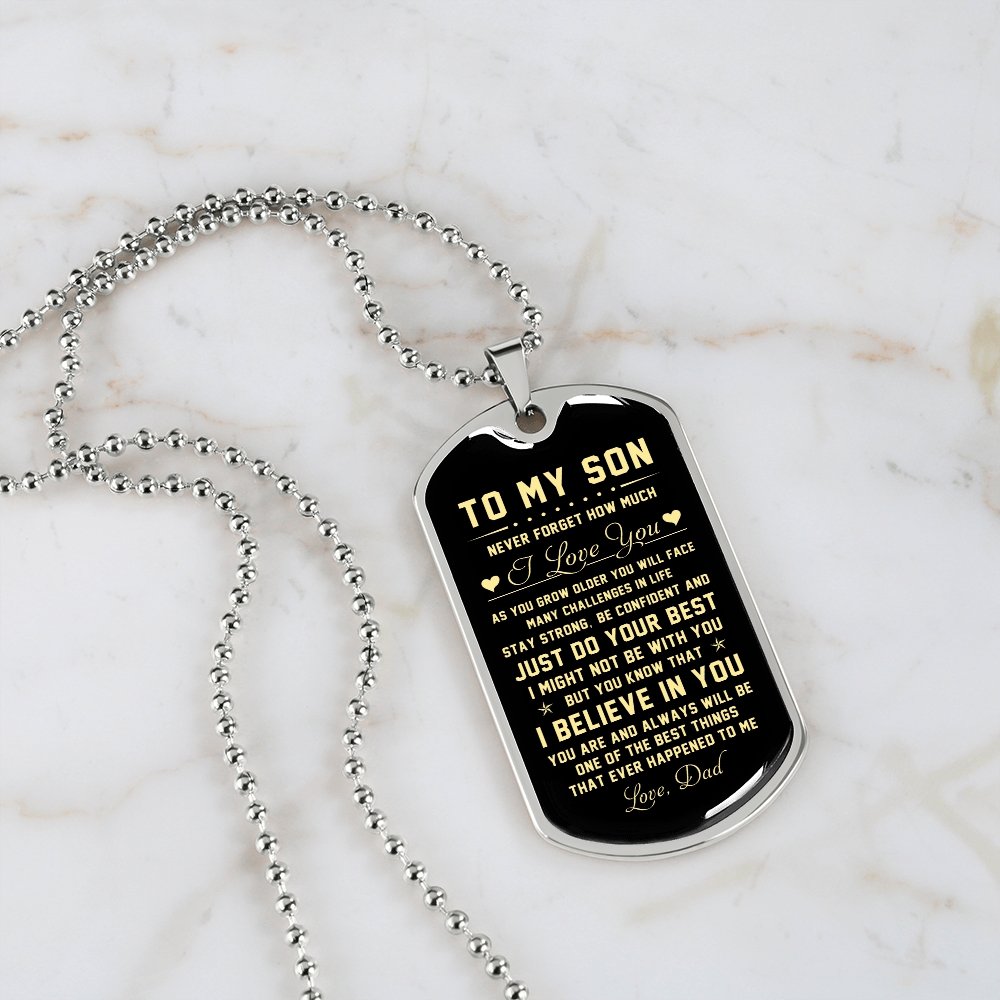 To My Son | Never Forget How Much I Love You | Jewelry | TageUnlimited