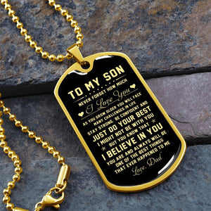 To My Son | Never Forget How Much I Love You | Jewelry | TageUnlimited