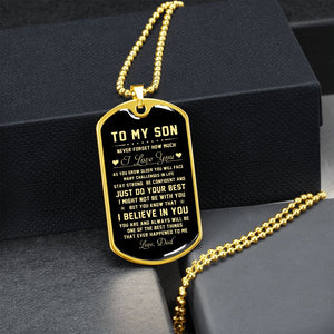 To My Son | Never Forget How Much I Love You | Jewelry | TageUnlimited