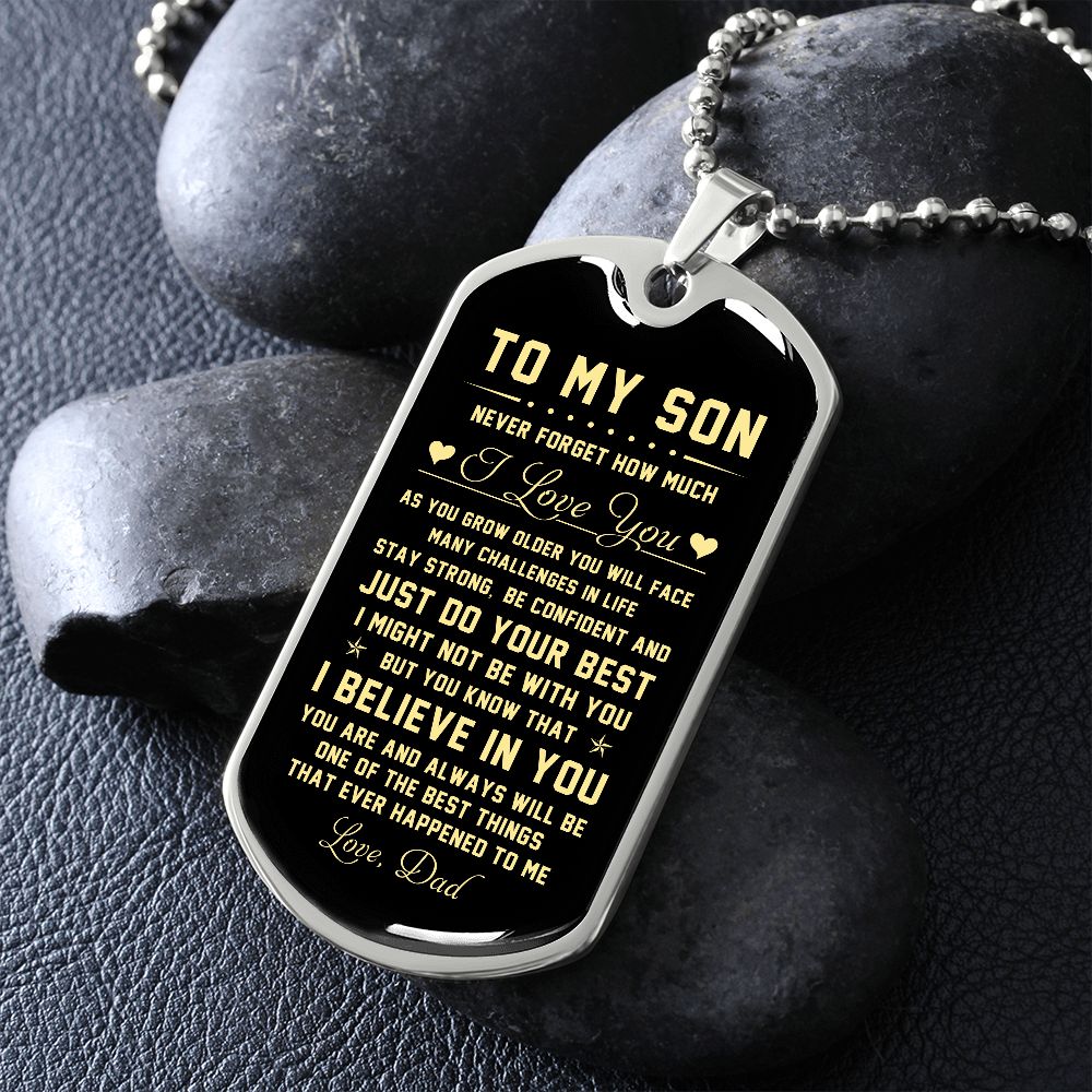 To My Son | Never Forget How Much I Love You | Jewelry | TageUnlimited