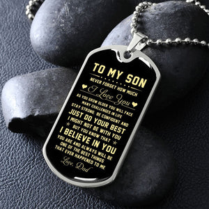 To My Son | Never Forget How Much I Love You | Jewelry | TageUnlimited