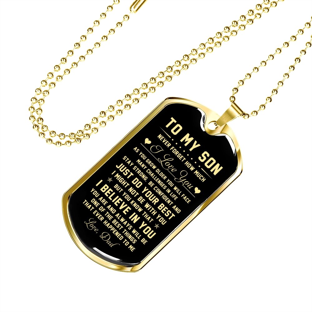 To My Son | Never Forget How Much I Love You | Jewelry | TageUnlimited