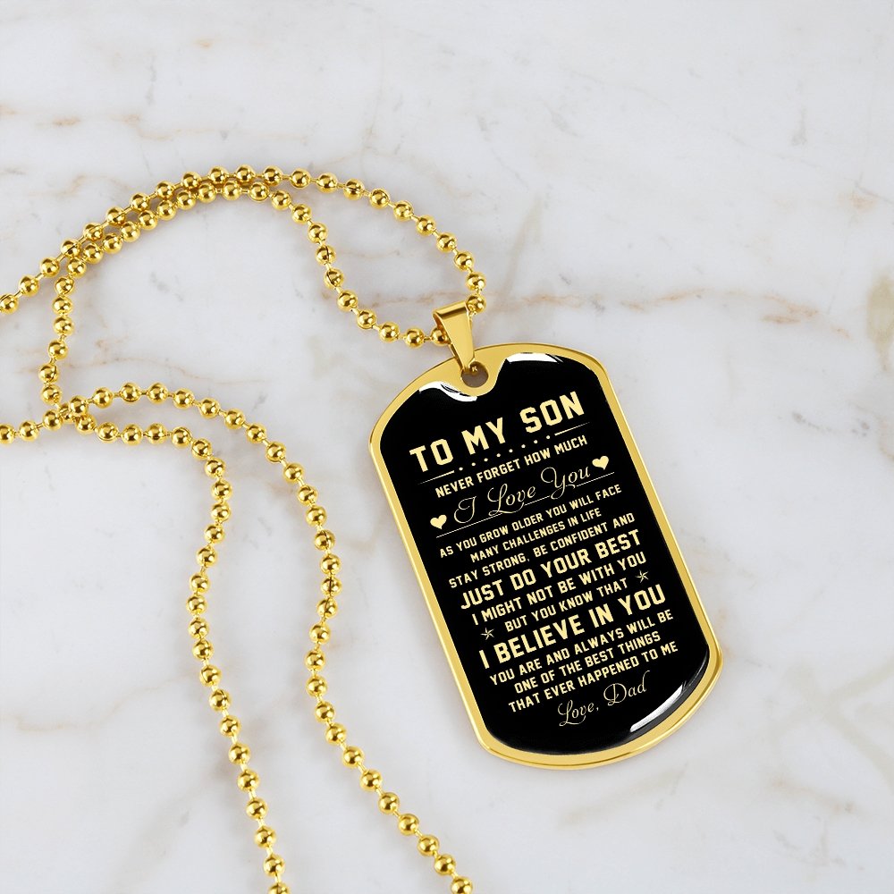 To My Son | Never Forget How Much I Love You | Jewelry | TageUnlimited