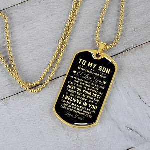 To My Son | Never Forget How Much I Love You | Jewelry | TageUnlimited