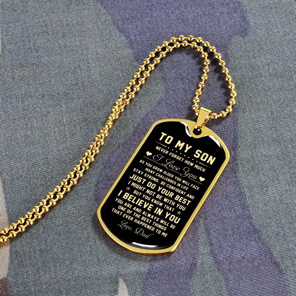 To My Son | Never Forget How Much I Love You | Jewelry | TageUnlimited