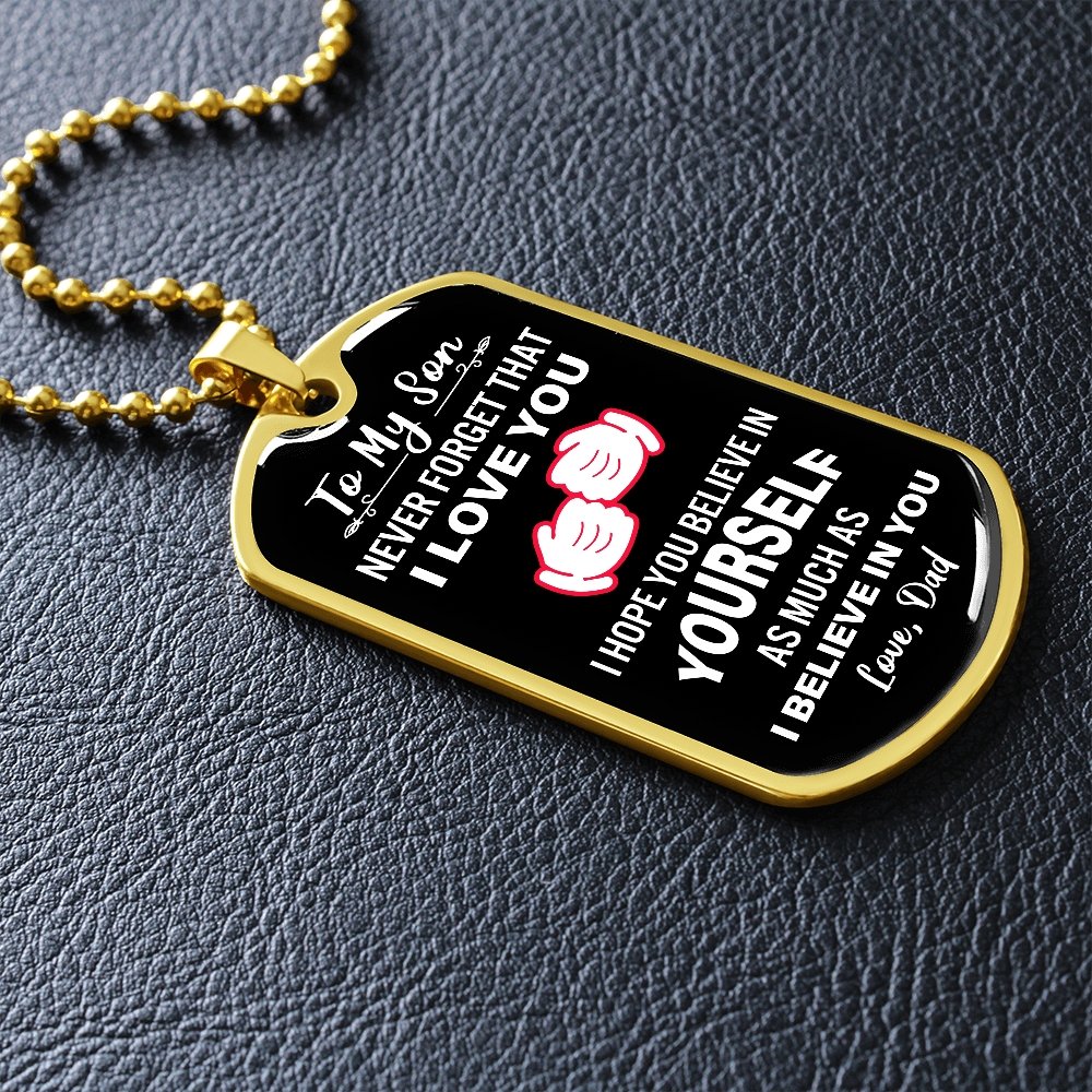 To My Son | Never Forget That I Love You | Jewelry | A1014T, A1014TG, G007T, G007TG, lx-G007, PROD-2079029, PT-133, TNM-1, USER-43062 | TageUnlimited