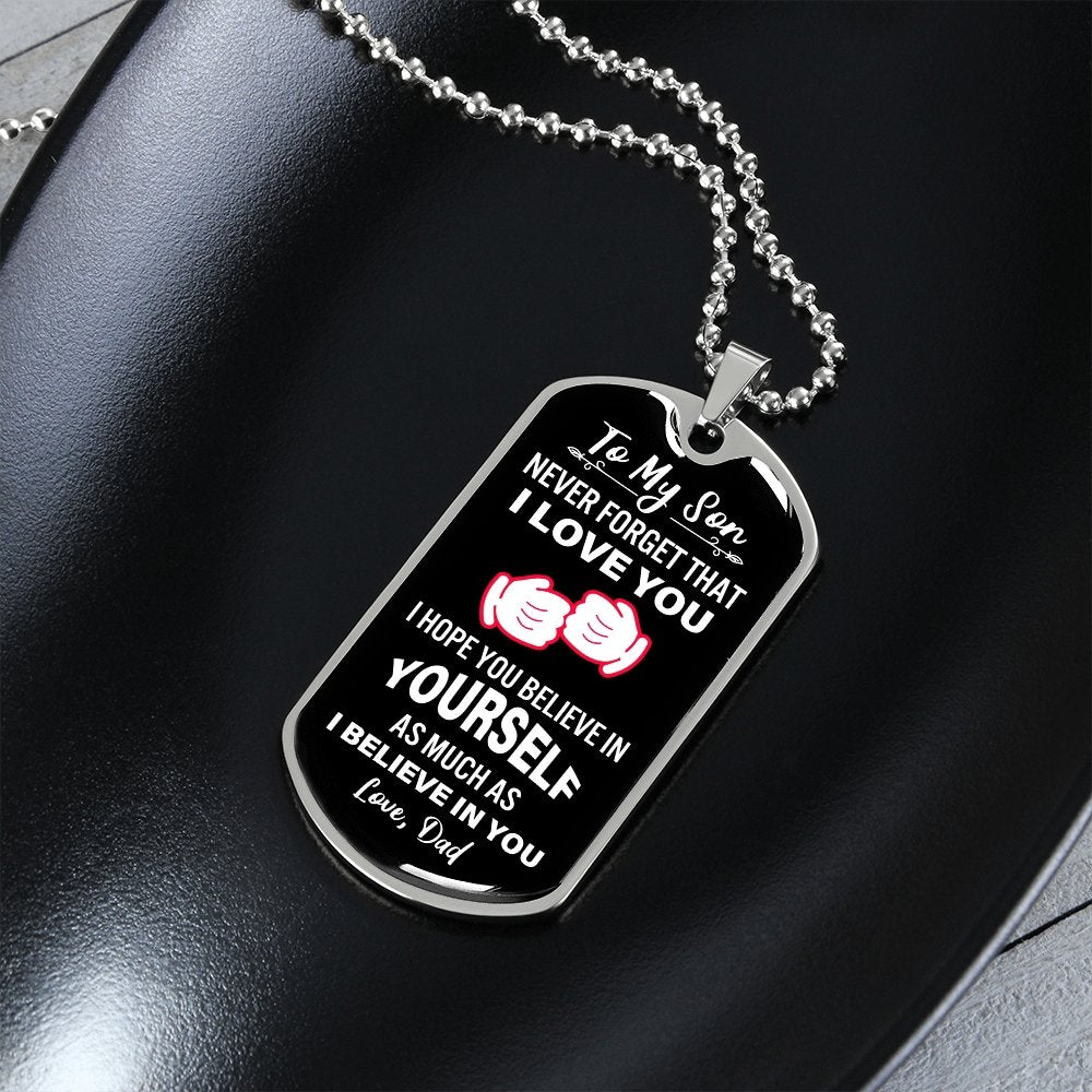 To My Son | Never Forget That I Love You | Jewelry | A1014T, A1014TG, G007T, G007TG, lx-G007, PROD-2079029, PT-133, TNM-1, USER-43062 | TageUnlimited