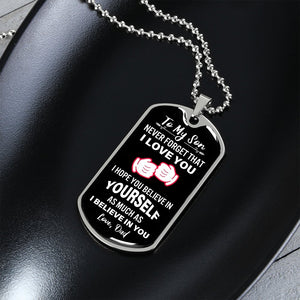 To My Son | Never Forget That I Love You | Jewelry | A1014T, A1014TG, G007T, G007TG, lx-G007, PROD-2079029, PT-133, TNM-1, USER-43062 | TageUnlimited