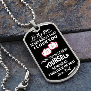 To My Son | Never Forget That I Love You | Jewelry | A1014T, A1014TG, G007T, G007TG, lx-G007, PROD-2079029, PT-133, TNM-1, USER-43062 | TageUnlimited