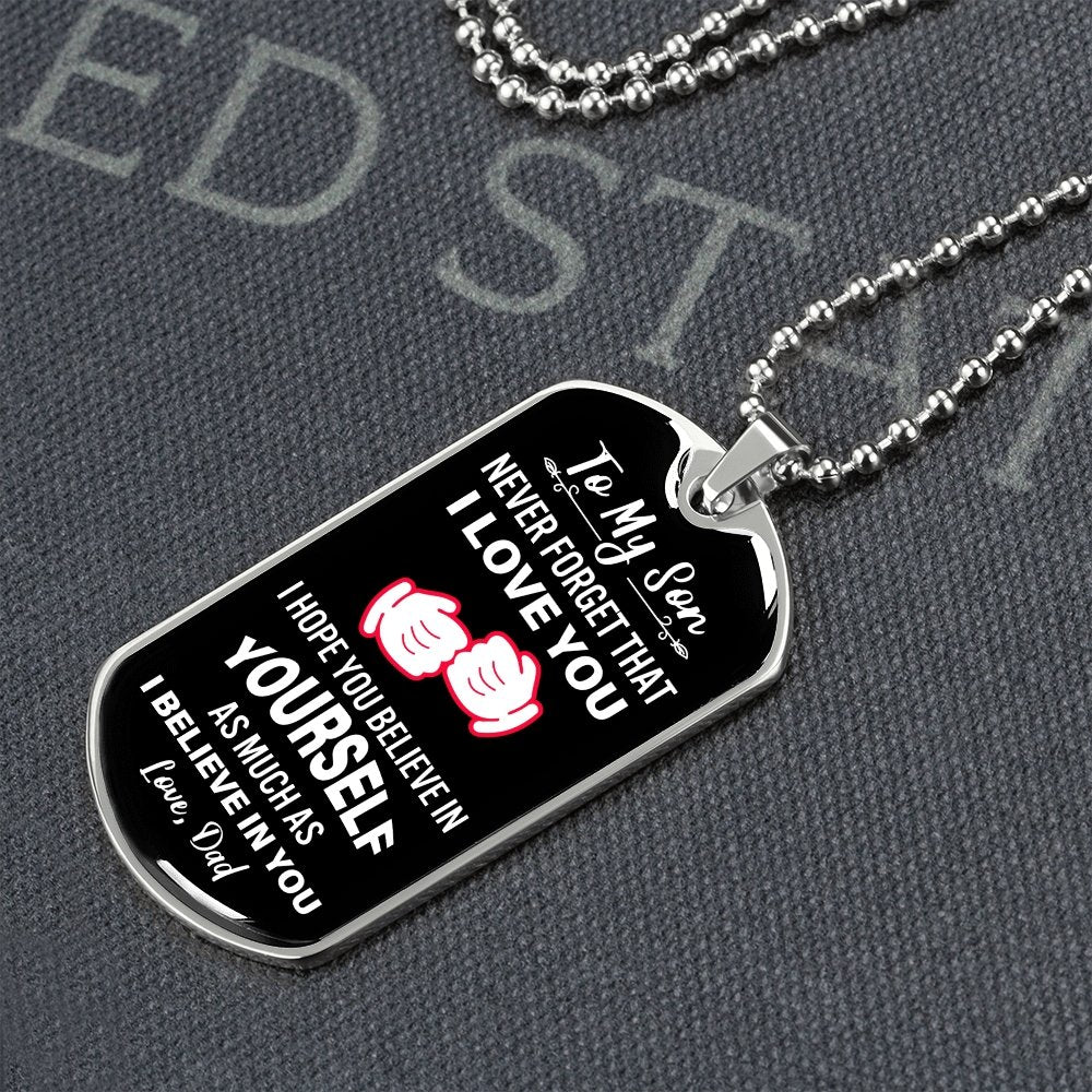 To My Son | Never Forget That I Love You | Jewelry | A1014T, A1014TG, G007T, G007TG, lx-G007, PROD-2079029, PT-133, TNM-1, USER-43062 | TageUnlimited
