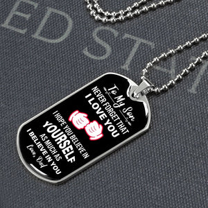 To My Son | Never Forget That I Love You | Jewelry | A1014T, A1014TG, G007T, G007TG, lx-G007, PROD-2079029, PT-133, TNM-1, USER-43062 | TageUnlimited