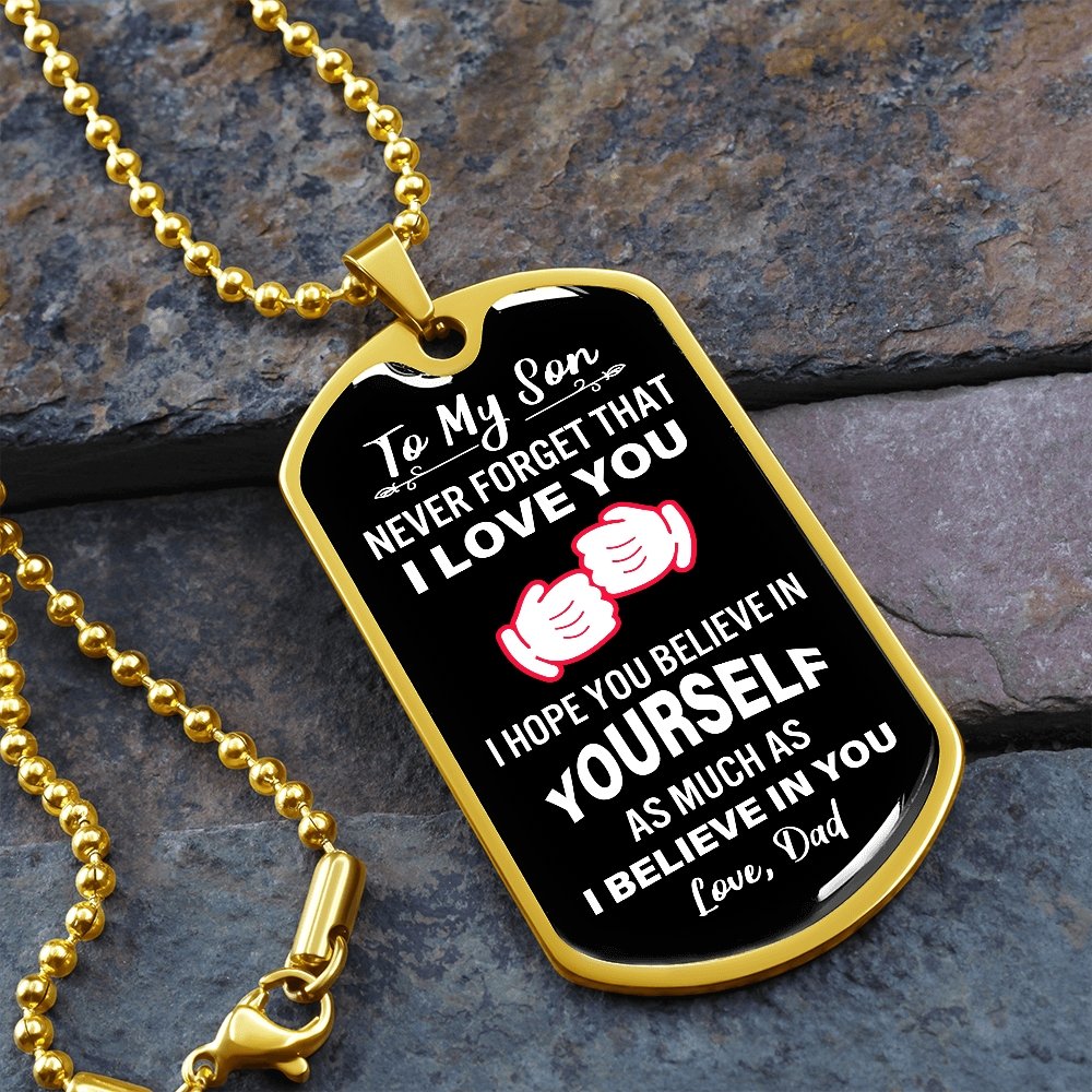To My Son | Never Forget That I Love You | Jewelry | A1014T, A1014TG, G007T, G007TG, lx-G007, PROD-2079029, PT-133, TNM-1, USER-43062 | TageUnlimited