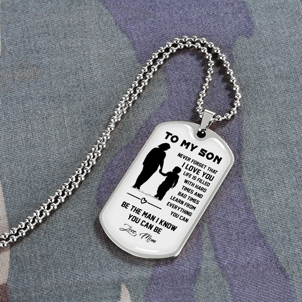 To My Son | Never Forget That I Love You ❤ | Jewelry | A1014T, A1014TG, G007T, G007TG, lx-G007, PROD-1946211, PT-133, TNM-1, USER-43062 | TageUnlimited