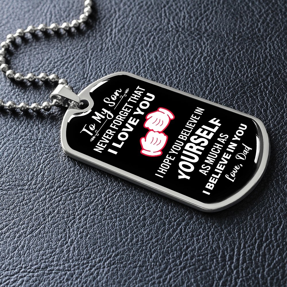 To My Son | Never Forget That I Love You | Jewelry | A1014T, A1014TG, G007T, G007TG, lx-G007, PROD-2079029, PT-133, TNM-1, USER-43062 | TageUnlimited