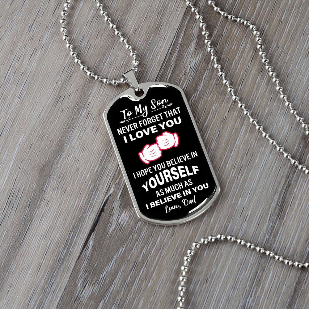 To My Son | Never Forget That I Love You | Jewelry | A1014T, A1014TG, G007T, G007TG, lx-G007, PROD-2079029, PT-133, TNM-1, USER-43062 | TageUnlimited