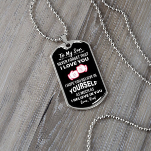 To My Son | Never Forget That I Love You | Jewelry | A1014T, A1014TG, G007T, G007TG, lx-G007, PROD-2079029, PT-133, TNM-1, USER-43062 | TageUnlimited