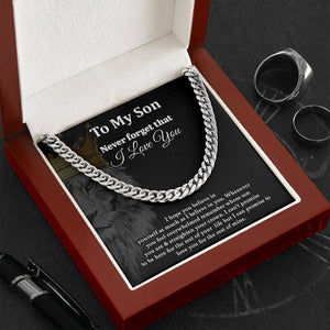 To My Son | Never Forget That I Love You 👑💎 | Jewelry | C30184T, C30184TG, lx-C30184, PB23-WOOD, PROD-1922422, PT-1772, USER-43062 | TageUnlimited