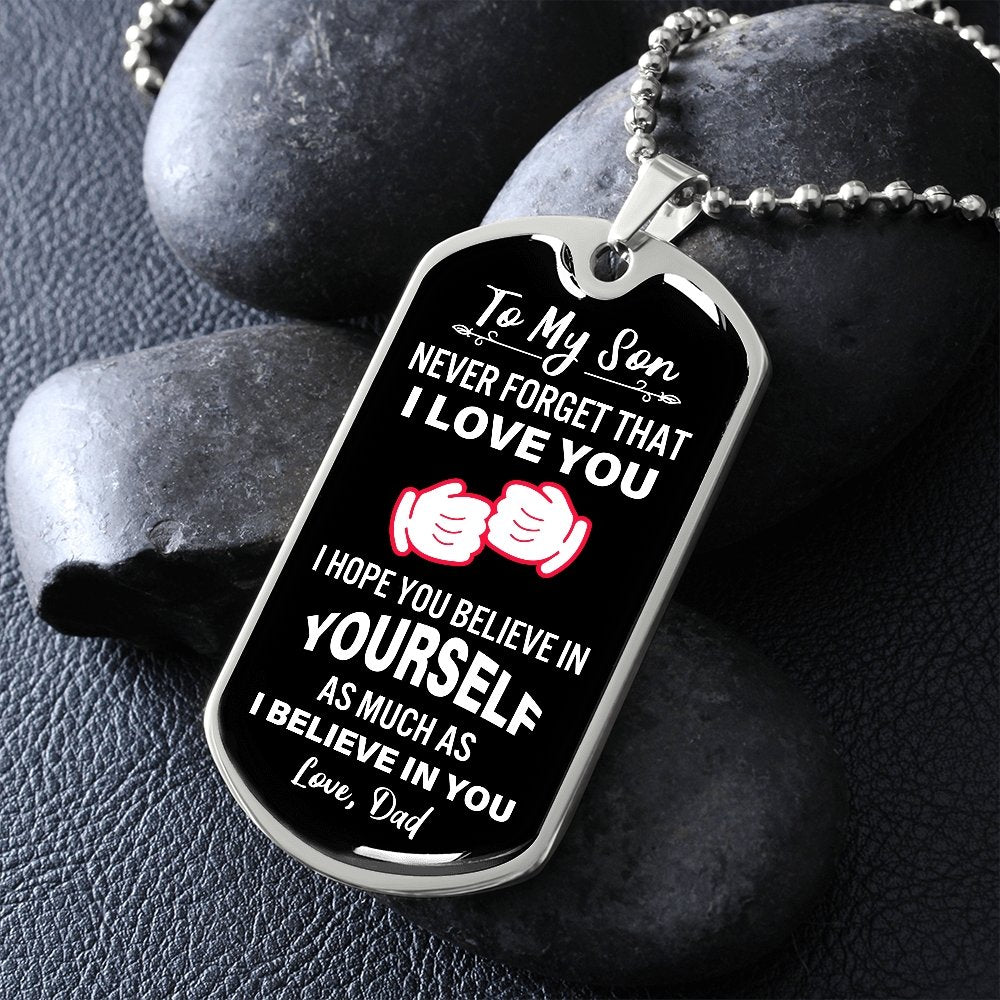 To My Son | Never Forget That I Love You | Jewelry | A1014T, A1014TG, G007T, G007TG, lx-G007, PROD-2079029, PT-133, TNM-1, USER-43062 | TageUnlimited