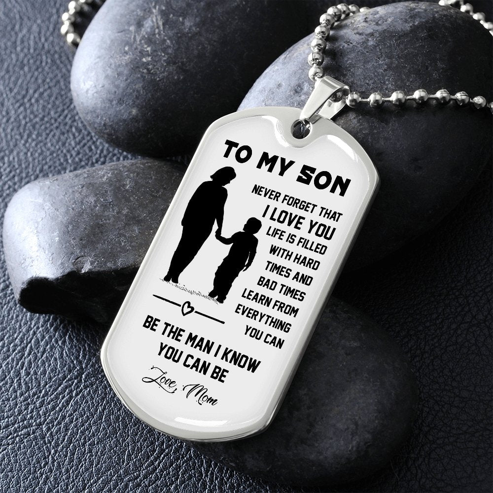 To My Son | Never Forget That I Love You ❤ | Jewelry | A1014T, A1014TG, G007T, G007TG, lx-G007, PROD-1946211, PT-133, TNM-1, USER-43062 | TageUnlimited