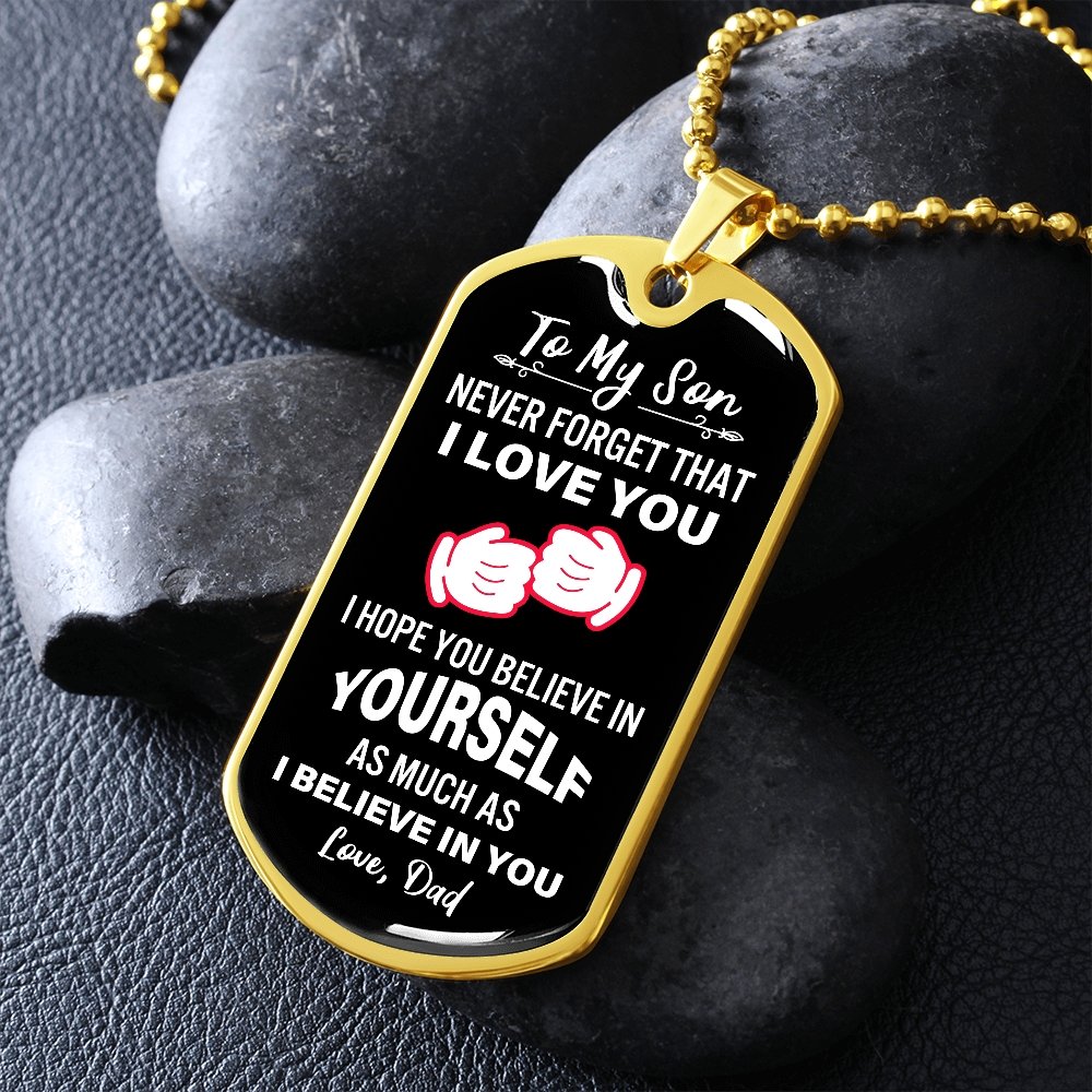 To My Son | Never Forget That I Love You | Jewelry | A1014T, A1014TG, G007T, G007TG, lx-G007, PROD-2079029, PT-133, TNM-1, USER-43062 | TageUnlimited