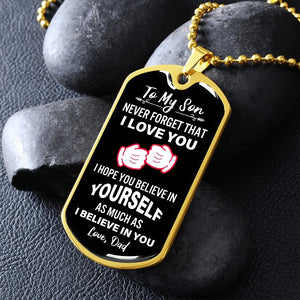 To My Son | Never Forget That I Love You | Jewelry | A1014T, A1014TG, G007T, G007TG, lx-G007, PROD-2079029, PT-133, TNM-1, USER-43062 | TageUnlimited