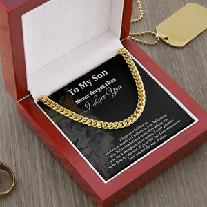 To My Son | Never Forget That I Love You 👑💎 | Jewelry | C30184T, C30184TG, lx-C30184, PB23-WOOD, PROD-1922422, PT-1772, USER-43062 | TageUnlimited