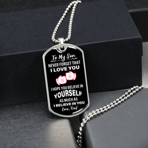 To My Son | Never Forget That I Love You | Jewelry | A1014T, A1014TG, G007T, G007TG, lx-G007, PROD-2079029, PT-133, TNM-1, USER-43062 | TageUnlimited
