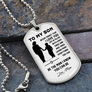 To My Son | Never Forget That I Love You ❤ | Jewelry | A1014T, A1014TG, G007T, G007TG, lx-G007, PROD-1946211, PT-133, TNM-1, USER-43062 | TageUnlimited