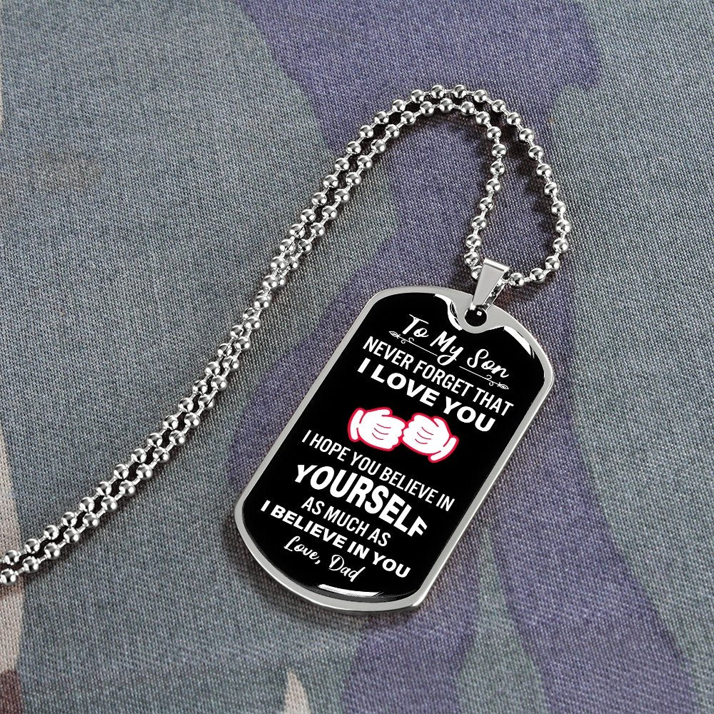 To My Son | Never Forget That I Love You | Jewelry | A1014T, A1014TG, G007T, G007TG, lx-G007, PROD-2079029, PT-133, TNM-1, USER-43062 | TageUnlimited