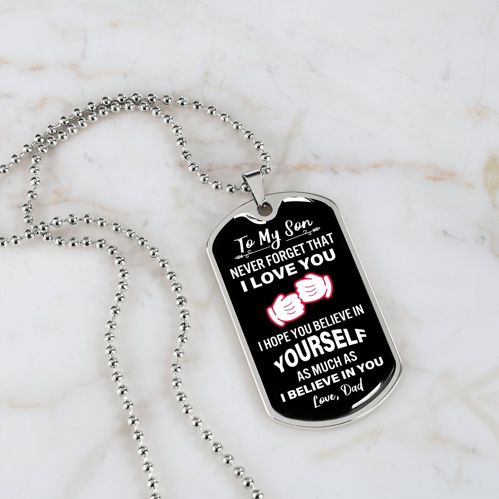 To My Son | Never Forget That I Love You | Jewelry | A1014T, A1014TG, G007T, G007TG, lx-G007, PROD-2079029, PT-133, TNM-1, USER-43062 | TageUnlimited
