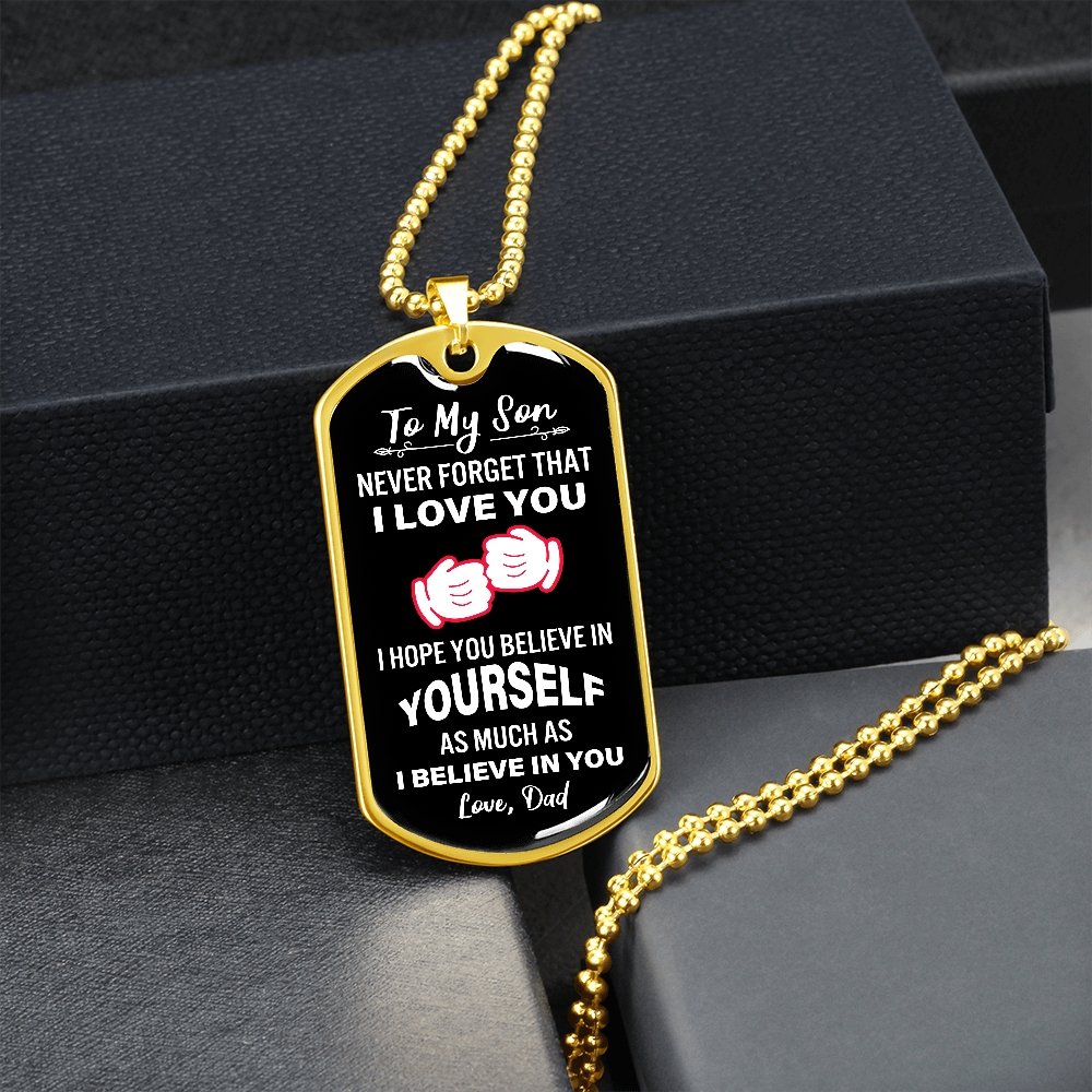To My Son | Never Forget That I Love You | Jewelry | A1014T, A1014TG, G007T, G007TG, lx-G007, PROD-2079029, PT-133, TNM-1, USER-43062 | TageUnlimited