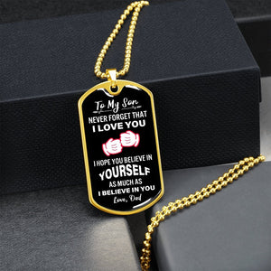 To My Son | Never Forget That I Love You | Jewelry | A1014T, A1014TG, G007T, G007TG, lx-G007, PROD-2079029, PT-133, TNM-1, USER-43062 | TageUnlimited