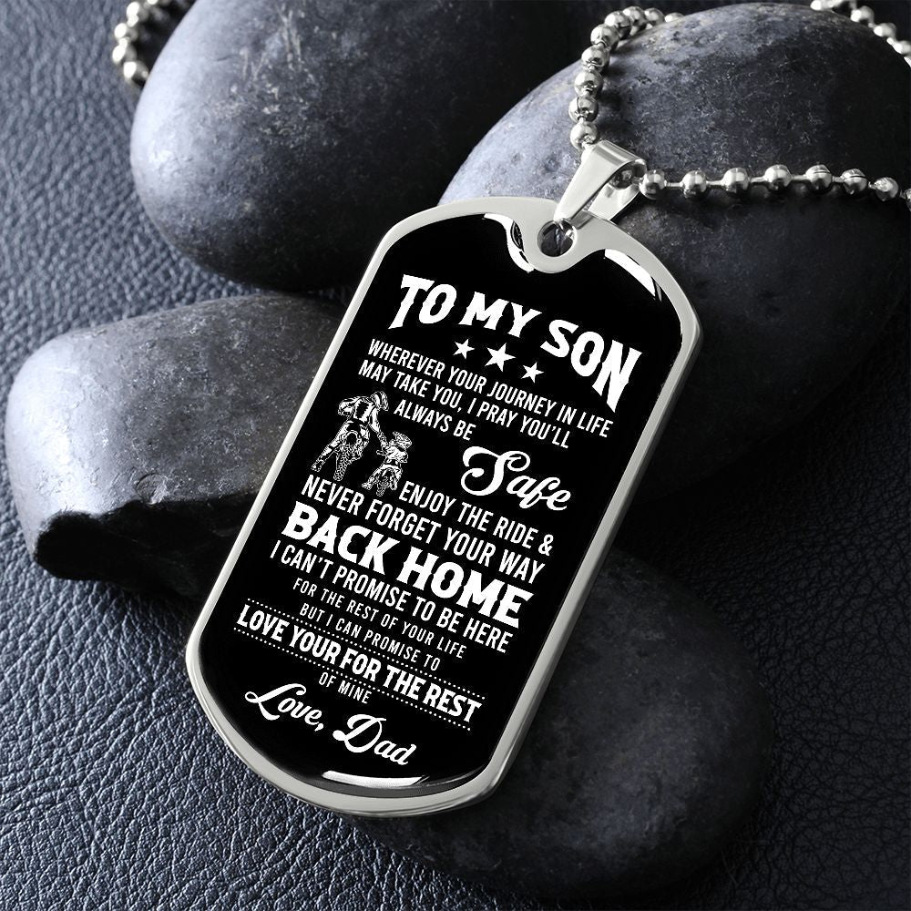 To My Son | Never Forget Your Way Back Home | Jewelry | TageUnlimited