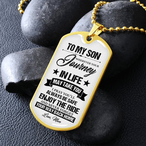 To My Son | Never Forget Your Way Back Home ✭ | Jewelry | A1014T, A1014TG, G007T, G007TG, lx-G007, PROD-1946452, PT-133, TNM-1, USER-43062 | TageUnlimited