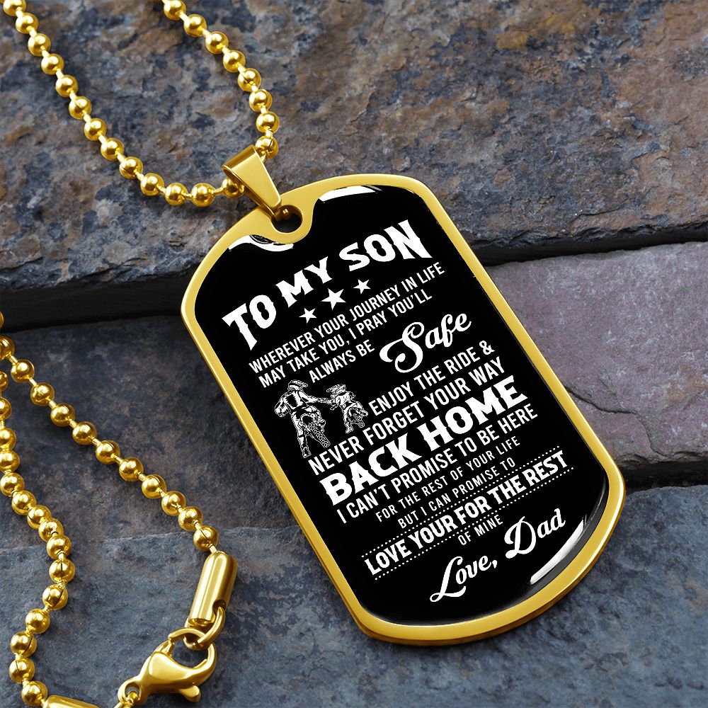 To My Son | Never Forget Your Way Back Home | Jewelry | TageUnlimited