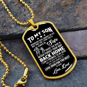 To My Son | Never Forget Your Way Back Home | Jewelry | TageUnlimited