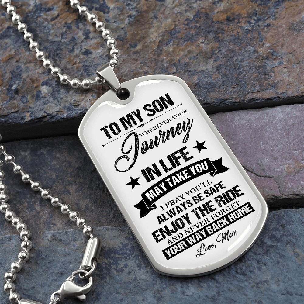 To My Son | Never Forget Your Way Back Home ✭ | Jewelry | A1014T, A1014TG, G007T, G007TG, lx-G007, PROD-1946452, PT-133, TNM-1, USER-43062 | TageUnlimited