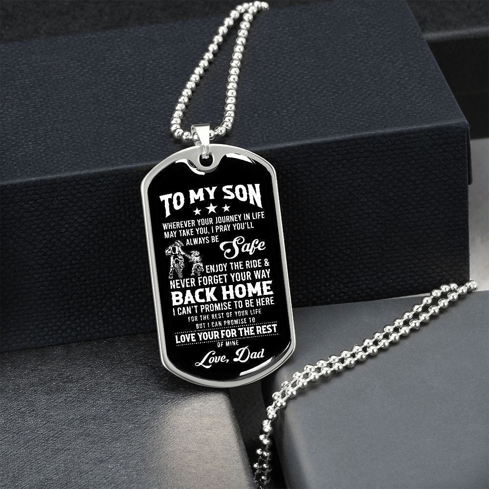 To My Son | Never Forget Your Way Back Home | Jewelry | TageUnlimited