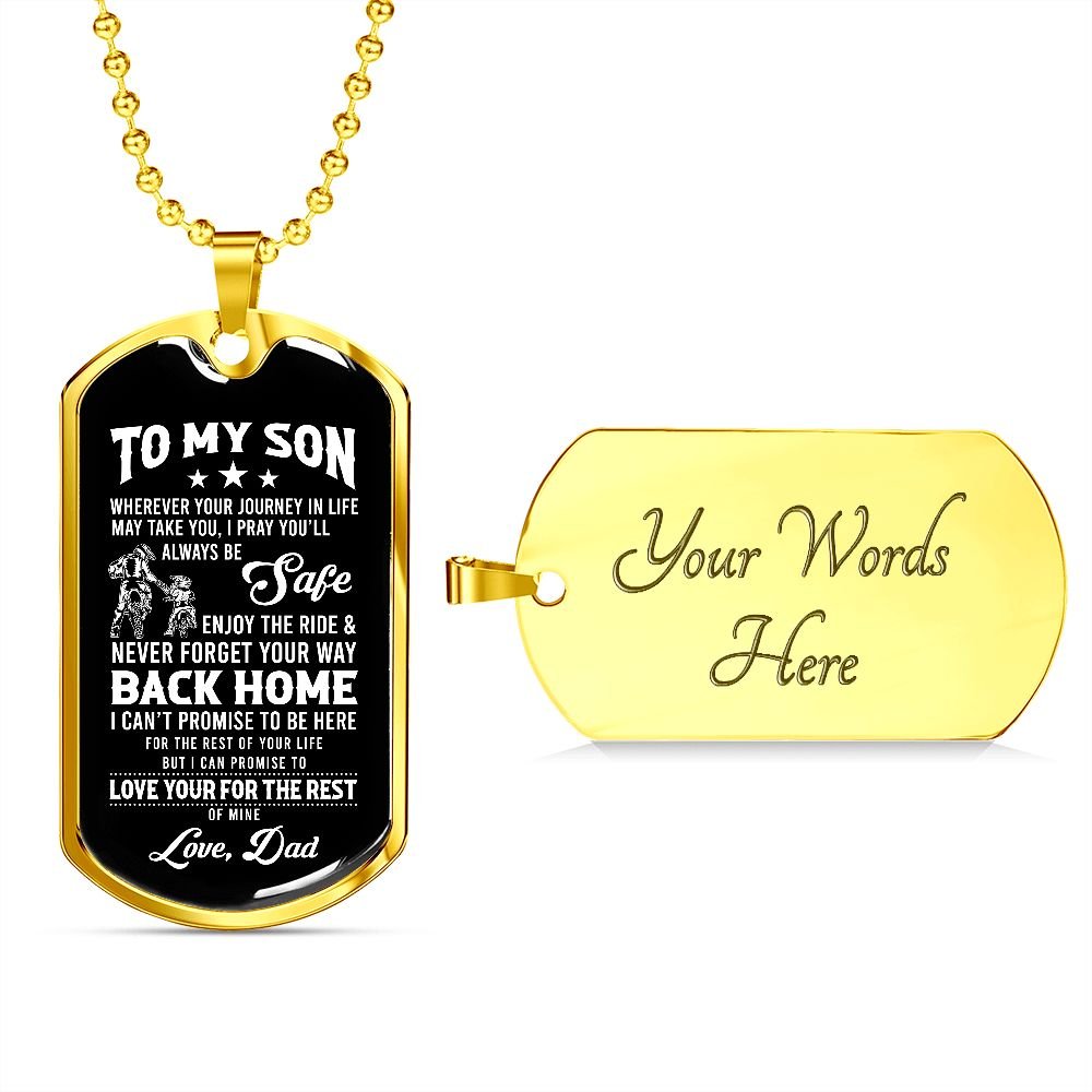 To My Son | Never Forget Your Way Back Home | Jewelry | TageUnlimited