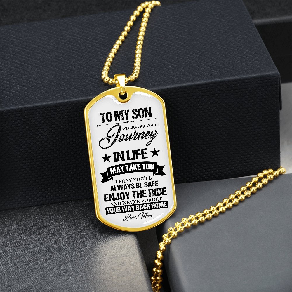 To My Son | Never Forget Your Way Back Home ✭ | Jewelry | A1014T, A1014TG, G007T, G007TG, lx-G007, PROD-1946452, PT-133, TNM-1, USER-43062 | TageUnlimited
