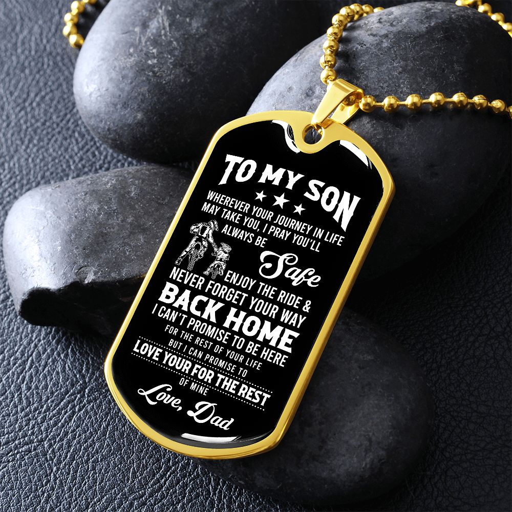 To My Son | Never Forget Your Way Back Home | Jewelry | TageUnlimited