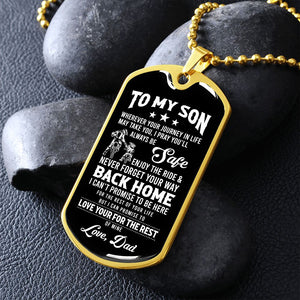 To My Son | Never Forget Your Way Back Home | Jewelry | TageUnlimited